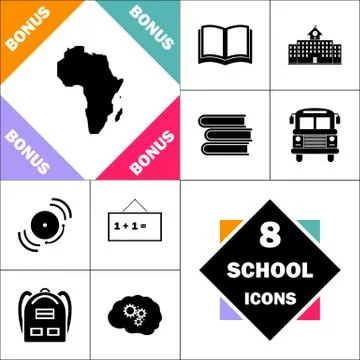Africa computer symbol Ilustración de archivo