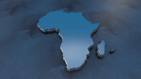 Africa map 01 Stock Footage 157990752