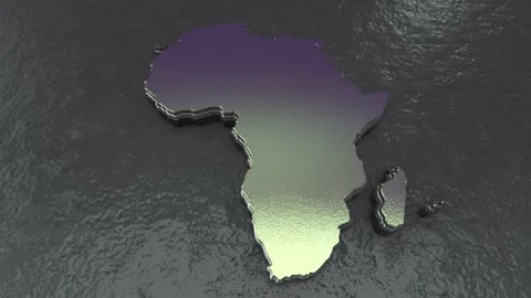 Africa map 02 Stock Footage 158175218