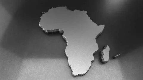 Africa map 03 Stock Footage 158175216
