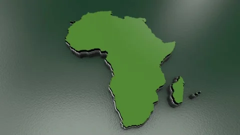 Africa map 04 Stock Footage 158175214