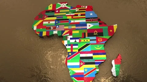 Africa Map Stock Footage 278198527