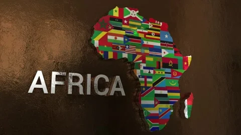 Africa Map Stock Footage 278198537