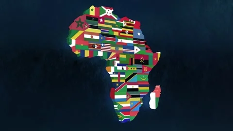 Africa Map Stock Footage 278198707