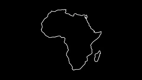 Africa Map Stock Footage 329141061