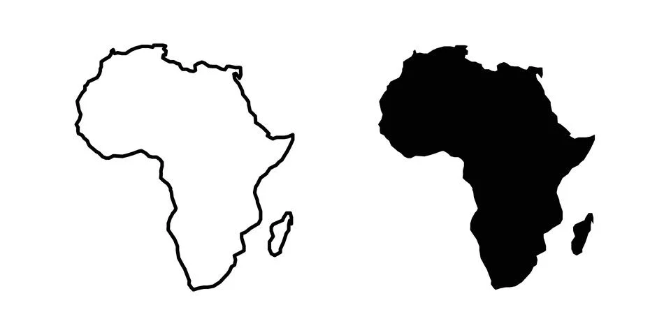 Africa map icon vector design. EPS10 스톡 일러스트