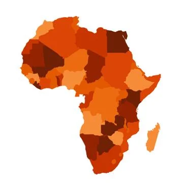 Africa map Illustrazione stock