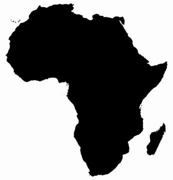 Africa Map Stock Illustration