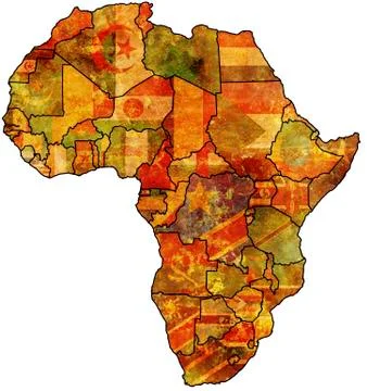 Africa map Stock Illustration