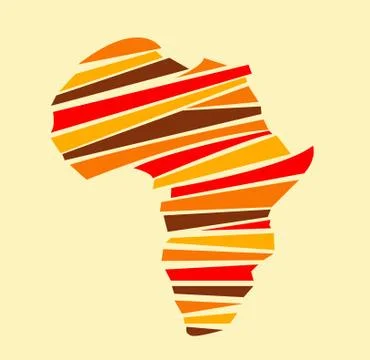 Africa map Stock Illustration