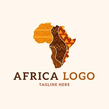 Africa map logo template Stock Illustration