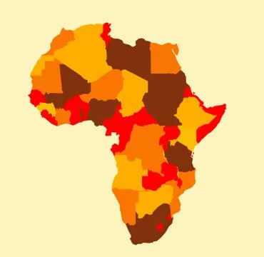 Africa map vector illustration Stock Illustration