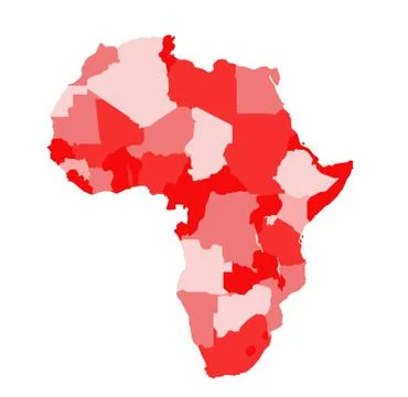 Africa map vector illustration Stock Illustration