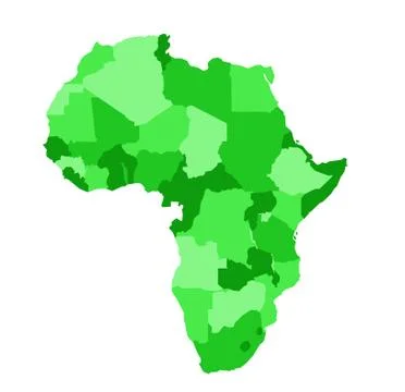 Africa map vector illustration Illustrazione stock