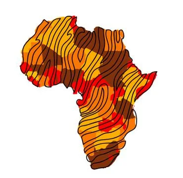 Africa map vector illustration Stock Illustration