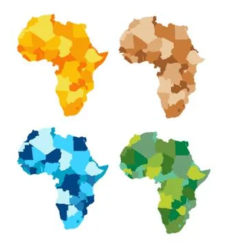 Africa map vector illustration Stock Illustration
