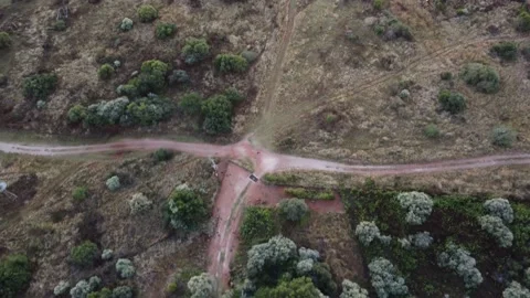 Africa Paths from above Stock Footage 151742695