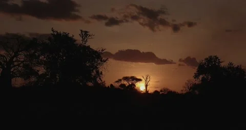 Africa Sunset 2 Stock Footage 158882003