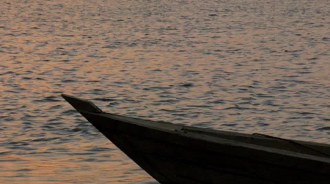 Africa - West African Boat3 Stock Footage