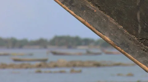 Africa - West African Boats2 Stock Footage