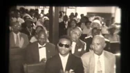 African American Audience Clapping At Naacp Meeting At Civil Rights Movement Stock Footage