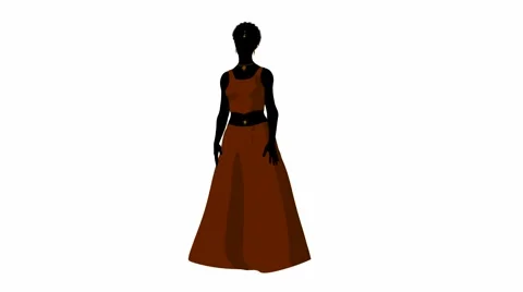 African American Belly Dancer Stock Footage 5185905