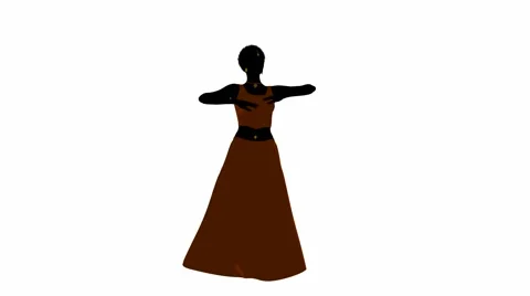 African American Belly Dancer Stock Footage 5185908