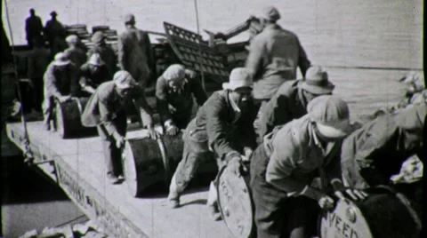 Dock Workers Vintage Stock Videos – Royalty-Free HD & 4K Videos