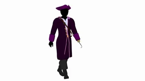 African american captain hook Stock Footage 10608723