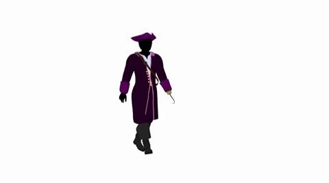 African american captain hook Stock Footage 10608724