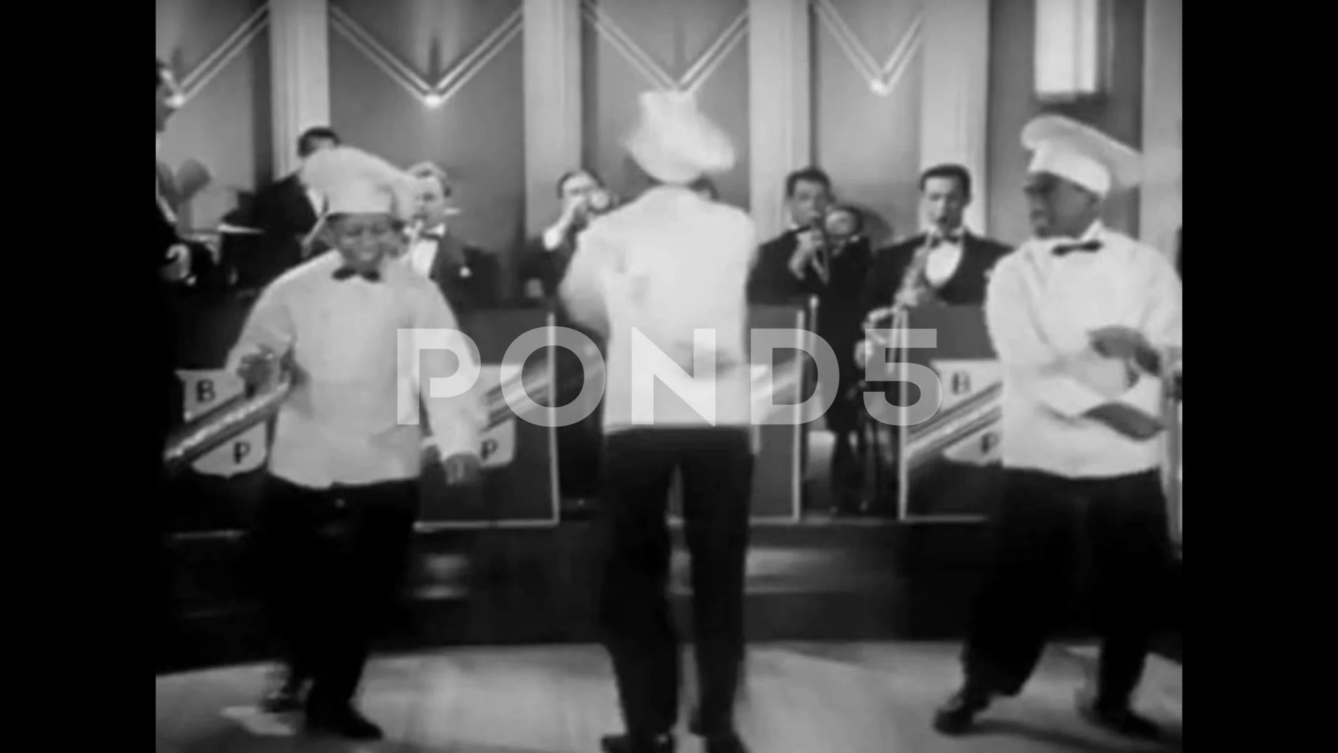 African American chefs sing and tap dance in this 1940s soundie musical.