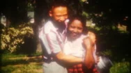 African American Couple Show Their Love 1950S Vintage Film Home Movie 3669 Stock Footage