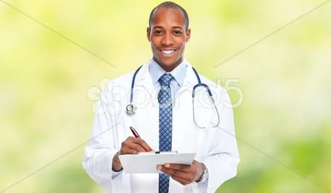African-American Doctor Man.