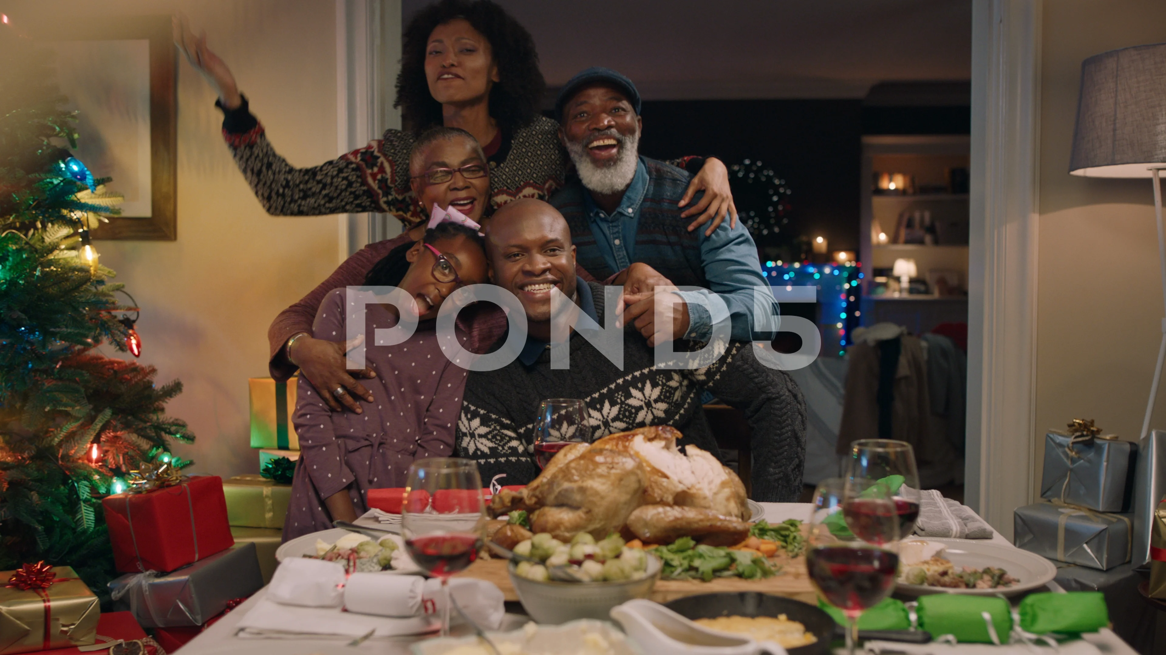 African American Family Posing For Photo Stock Video Pond5