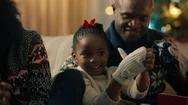 African American Family Unwrapping Christmas Presents With Children Smiling Stock Footage