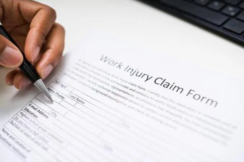 African American Filling Worker Compensation Stock Photos