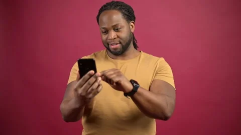African-American guy is winner Stock Footage 152796290