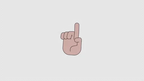 African american hand gesturing 2D animation Stock Footage 302894373