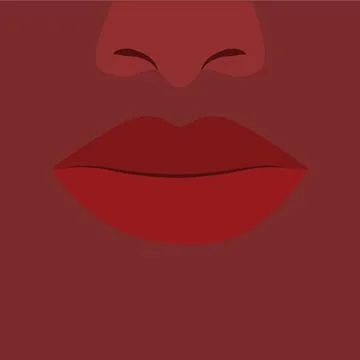 African american lips icon with different emotion vector illustration concept Stock Illustration