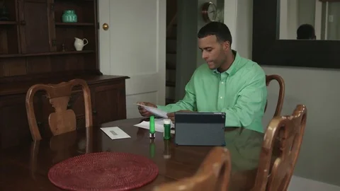 African American man perplexed by changing landscape in healthcare. Stock Footage 72318349