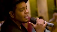 African American Man Singing In Microphone. Singer At The Restaurant. Black Suit Stock Footage