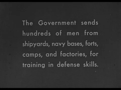 African American people development programme and training defense skills - 1941 Video stock 95604535