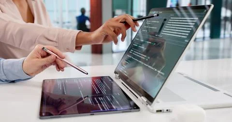 African American Programmer Developing Security System For Online Business Wi Stock Photos