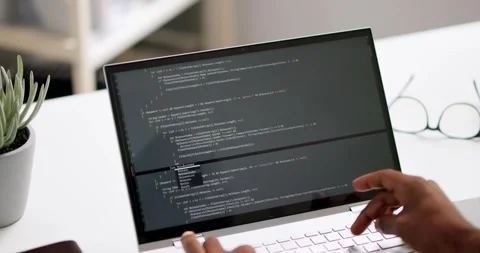 African American Web Developer Programmer Video stock 242037108