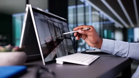 African American Web Developer Programmer Stock Footage 293939578