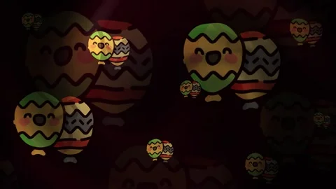 African Balloons Background Loop Stock Footage 309455921