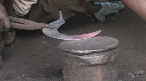 African Blacksmith Stock Footage 11138448