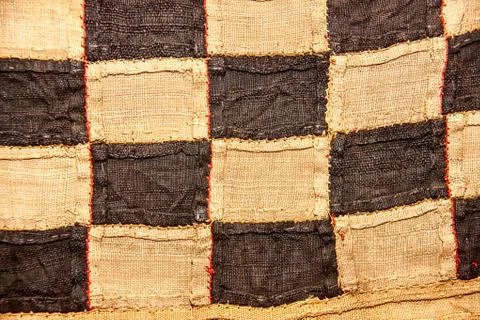 African Burlap texture Stock Photos