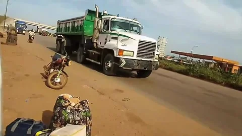 African busy express way Stock Footage 252014186