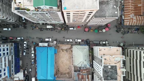 African capital from the top Stock Footage 270167450